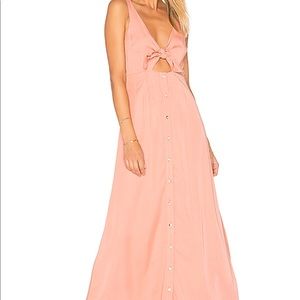 Mara Hoffman - Tie Front Midi Dress in Apricot